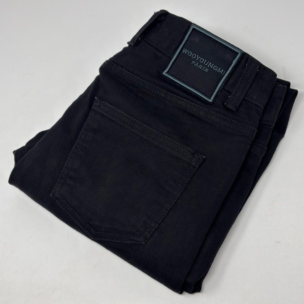 Wooyoungmi Paris Black Slim Tapered Jeans Men's 30x29 Designer Korea